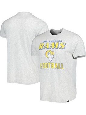 ‘47 Brand Men’s LA Rams Heather Gray Dozer Franklin Lightweight Graphic Tee